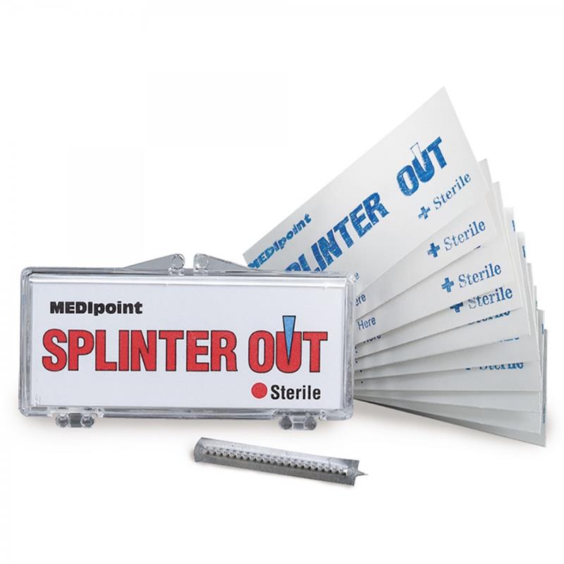 SPLINTER OUT STERILE SINGLE USE 10/PK - Emergency Instruments & Cold Packs